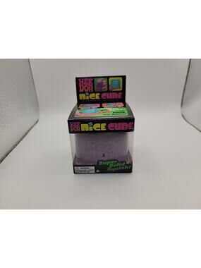NeeDoh Nice Cube Nee Doh Squishy Ice Cube New Purple Sealed Super Solid Squish
